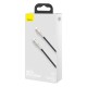 PD кабель Baseus Cafule Series Metal Data Cable Type-C to iP Lightning PD 20W 0.25m (CATLJK-01) Black