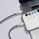 PD кабель Baseus Cafule Series Metal Data Cable Type-C to iP Lightning PD 20W 0.25m (CATLJK-01) Black