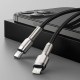 PD кабель Baseus Cafule Series Metal Data Cable Type-C to iP Lightning PD 20W 0.25m (CATLJK-01) Black