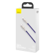 PD кабель Baseus Cafule Series Metal Data Cable Type-C to iP Lightning PD 20W 1m White CATLJK-A02