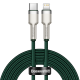 PD кабель Baseus Cafule Series Metal Data Cable Type-C to iP Lightning PD 20W 2m Green CATLJK-B06