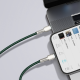 PD кабель Baseus Cafule Series Metal Data Cable Type-C to iP Lightning PD 20W 2m Green CATLJK-B06