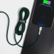 PD кабель Baseus Cafule Series Metal Data Cable Type-C to iP Lightning PD 20W 2m Green CATLJK-B06