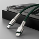 PD кабель Baseus Cafule Series Metal Data Cable Type-C to iP Lightning PD 20W 2m Green CATLJK-B06