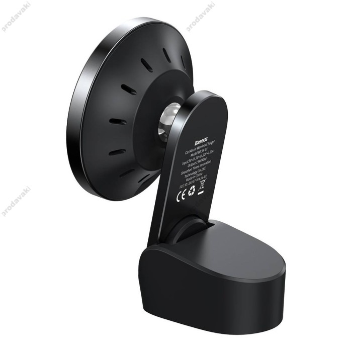 Автомобільний тримач із бездротовою зарядкою Baseus Big Energy Car Mount Ws Charger Black WXJN-01