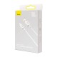 Кабель Baseus Superior Series Fast Charging USB to Type-C 100W 6A 1m Moon White P10320102214-01