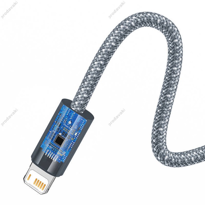 USB кабель Baseus Dynamic Series Fast Charging Data Cable USB to iP 2.4A 2m Slate Gray (CALD000516)