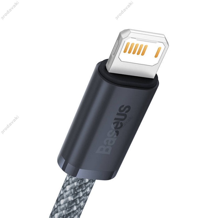 USB кабель Baseus Dynamic Series Fast Charging Data Cable USB to iP 2.4A 2m Slate Gray (CALD000516)