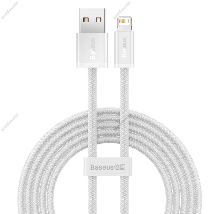 USB кабель Baseus Dynamic Series Fast Charging Data Cable USB to iP Lightning 2.4A 2m White (CALD000502)