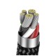 USB PD кабель Baseus Explorer Series Auto Power-Off Type-C для IP Lightning 20W 1m Black (CATS000001)