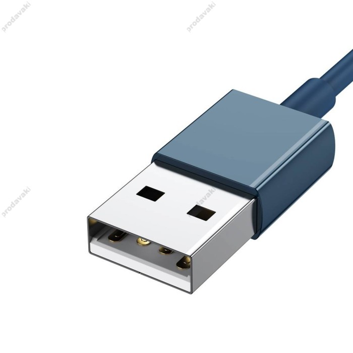 USB кабель Baseus Superior Series Fast Charging Data Cable USB M+L+C 3.5A 1.5m Blue (CAMLTYS-03)