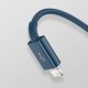 USB кабель Baseus Superior Series Fast Charging Data Cable USB M+L+C 3.5A 1.5m Blue (CAMLTYS-03)