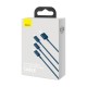 USB кабель Baseus Superior Series Fast Charging Data Cable USB M+L+C 3.5A 1.5m Blue (CAMLTYS-03)