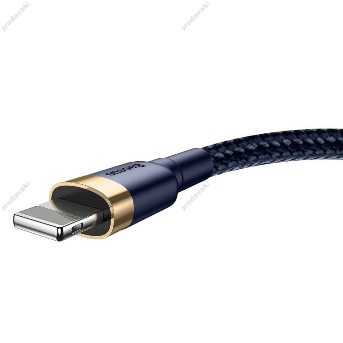 Usb кабель Baseus Cafule for Ligtning 2,4A/1m. Blue-gold (CALKLF-BV3)