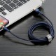Usb кабель Baseus Cafule for Ligtning 2,4A/1m. Blue-gold (CALKLF-BV3)