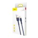 Usb кабель Baseus Cafule for Ligtning 2,4A/1m. Blue-gold (CALKLF-BV3)