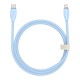 USB PD кабель Baseus Jelly Liquid Silica Gel Fast Charging Type-C to iP 20W 1.2m Blue (CAGD020003)