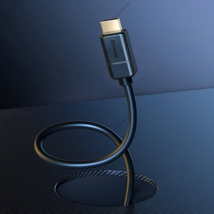 Кабель Baseus High Definition Series Adapter Cable HDMI to HDMI 2.0 4K 5m Black CAKGQ-D01
