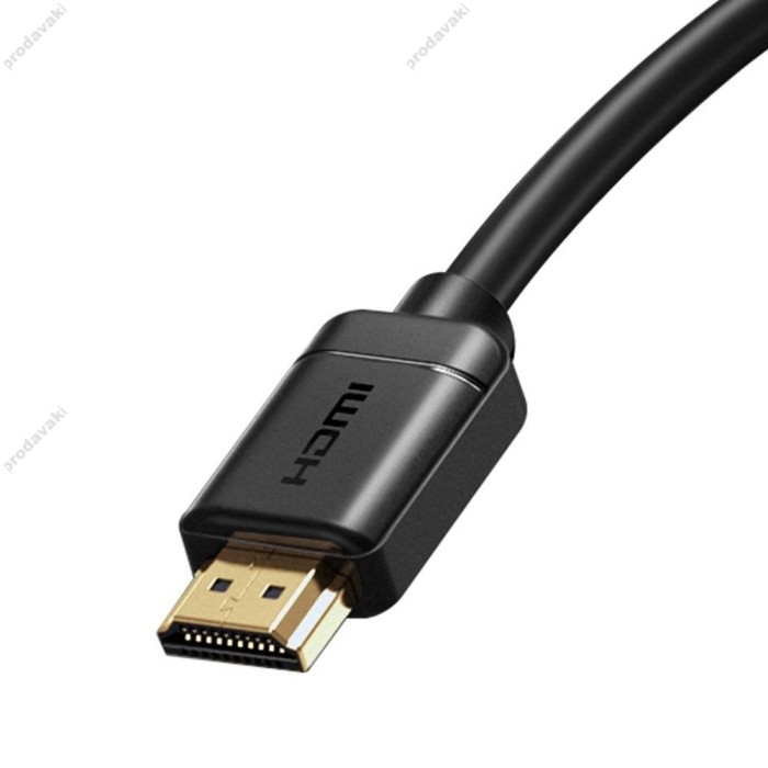 Кабель Baseus High Definition Series Adapter Cable HDMI to HDMI 2.0 4K 5m Black CAKGQ-D01