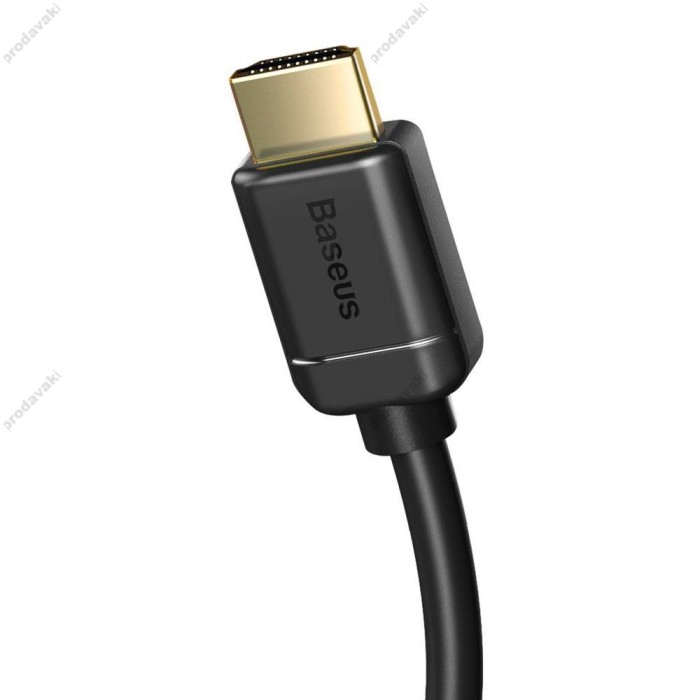 Кабель Baseus High Definition Series Adapter Cable HDMI to HDMI 2.0 4K 5m Black CAKGQ-D01