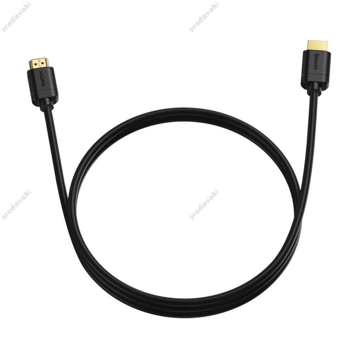 Кабель Baseus High Definition Series Adapter Cable HDMI to HDMI 2.0 4K 5m Black CAKGQ-D01