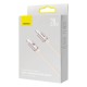 PD кабель Baseus Crystal Shine Series Fast Charging Data Cable Type-C to iP Lightning 20W 1.2m Pink CAJY001304