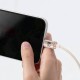 USB кабель Baseus Crystal Shine Series Fast Charging Data Cable USB to iP Lightning 2.4A 2m Pink CAJY001204
