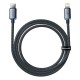 PD кабель Baseus Crystal Shine Series Fast Charging Data Cable Type-C to iP Lightning 20W 1.2m Black CAJY000201