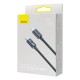 PD кабель Baseus Crystal Shine Series Fast Charging Data Cable Type-C to iP Lightning 20W 1.2m Black CAJY000201
