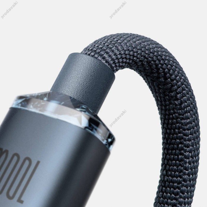 Кабель Baseus Crystal Shine Series Fast Charging Data Cable Type-C to Type-C 100W 5A 2m Black CAJY000601