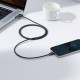 USB кабель Baseus Crystal Shine Series Fast Charging Data Cable USB to iP Lightning 2.4A 2m Black CAJY000101