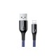 USB кабель Baseus C-shaped Light Intelligent Power-off for Lightning 2,4A / 1m. Black CALCD-01