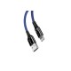 USB кабель Baseus C-shaped Light Intelligent Power-off for Lightning 2,4A / 1m. Black CALCD-01