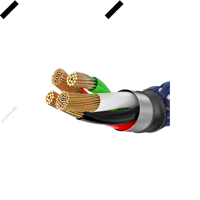 USB кабель Baseus C-shaped Light Intelligent Power-off for Lightning 2,4A / 1m. Black CALCD-01