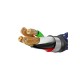 USB кабель Baseus C-shaped Light Intelligent Power-off for Lightning 2,4A / 1m. Black CALCD-01