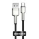 Кабель Baseus Cafule Series Metal Data Cable USB to Type-C 66W 6A 0.25m Black CAKF000001