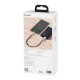Кабель Baseus Cafule Series Metal Data Cable USB to Type-C 66W 6A 0.25m Black CAKF000001