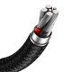 Кабель Baseus Cafule Series Metal Data Cable USB to Type-C 66W 6A 0.25m Black CAKF000001