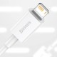 USB кабель Baseus Superior Series Fast Charging Data Cable USB to Lightning 2.4A 1.5m White (CALYS-B02)