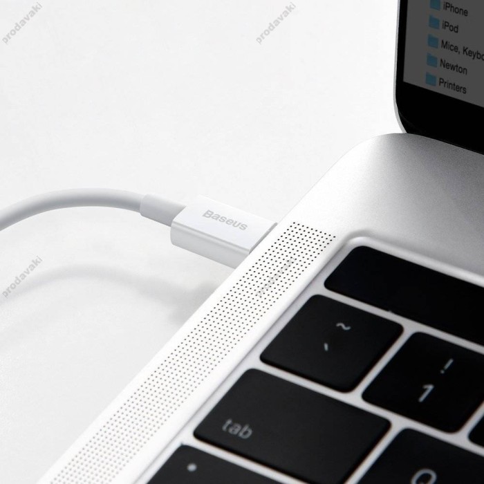 USB PD кабель Baseus Superior Series Fast Charging Data Cable Type-C to iP PD Lightning 20W 1.5m White (CATLYS-B02)