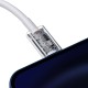 USB PD кабель Baseus Superior Series Fast Charging Data Cable Type-C to iP PD Lightning 20W 1.5m White (CATLYS-B02)