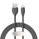USB кабель Baseus Jelly Liquid Silica Gel Fast Charging USB to iP 2.4A 1.2m Black (CAGD000001)