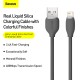 USB кабель Baseus Jelly Liquid Silica Gel Fast Charging USB to iP 2.4A 1.2m Black (CAGD000001)