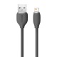USB кабель Baseus Jelly Liquid Silica Gel Fast Charging USB to iP 2.4A 1.2m Black (CAGD000001)