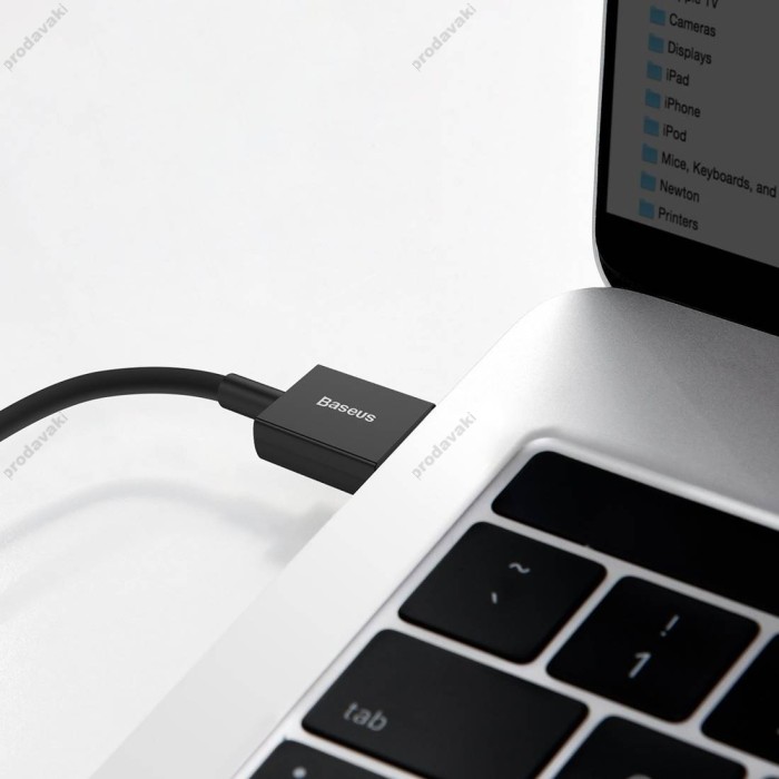 Кабель Baseus Superior Series Fast Charging USB to Type-C 100W 6A 1m Cluster Black P10320102114-00
