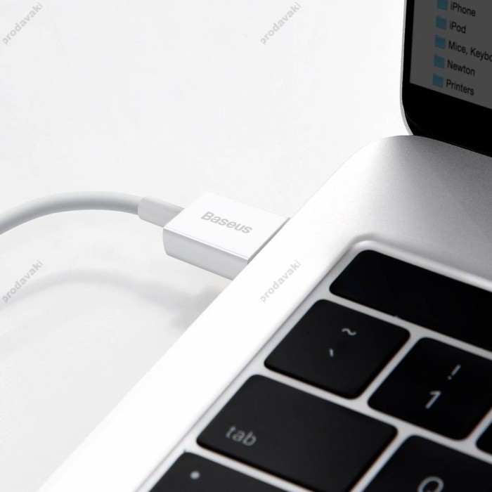 USB кабель Baseus Superior Series Fast Charging Data Cable USB to Lightning 2.4A 0.25m White (CALYS-02)