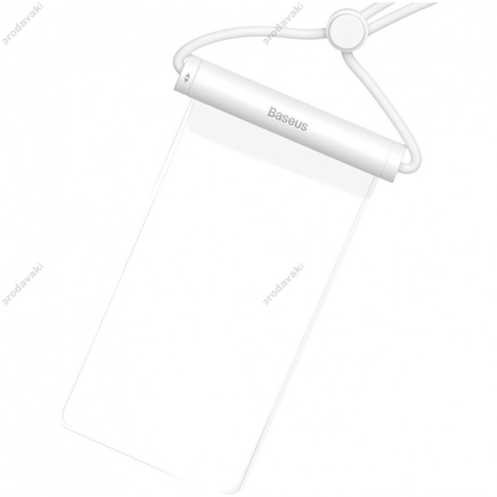 Чохол водонепроникний Baseus Cylinder Slide-cover для смартфонів до 7.2", колір Білий (ACFSD-E02)
