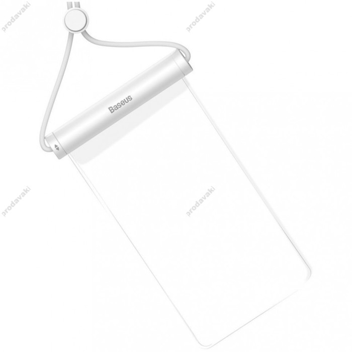 Чохол водонепроникний Baseus Cylinder Slide-cover для смартфонів до 7.2", колір Білий (ACFSD-E02)