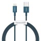 USB кабель Baseus Superior Series Fast Charging Data Cable USB to Lightning 2.4A 1m Blue (CALYS-A03)