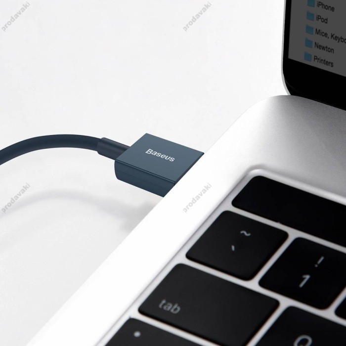 USB кабель Baseus Superior Series Fast Charging Data Cable USB to Lightning 2.4A 1m Blue (CALYS-A03)